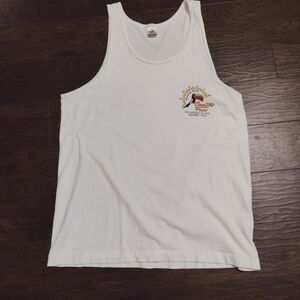 Capn Fun Run 96 5K Pensacola fruit of the loom  USA cotton tank top tee shirt LG